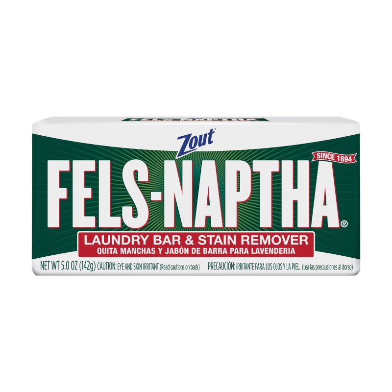 Buy Zout Fels-Naptha 1975025 Laundry Bar and Stain Remover, Yellow, Bar, 5  oz, Wrapped Yellow