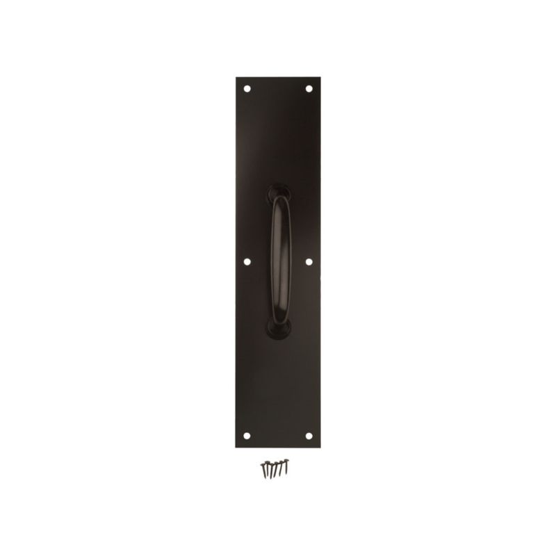 National Hardware N270-402 Pull Plate, 3-1/2 in W, 15 in H, Aluminum, Oil-Rubbed Bronze