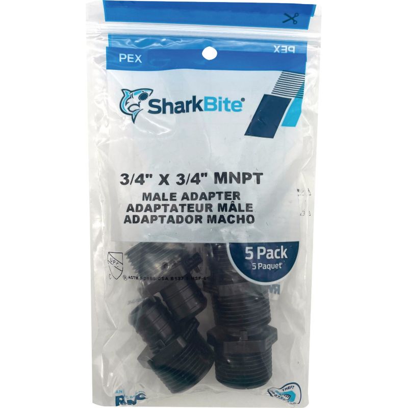 SharkBite Poly-Alloy Male PEX Adapter 3/4 In. Barb X 3/4 In. MPT