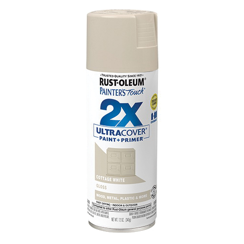 Rust-Oleum 334020 Painter's Touch 2X Ultra Cover Spray Paint, 12 oz, Flat  Black