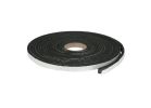 Climaloc Plus CF21002 Foam Tape, 3/8 in W, 17 ft L, 3/16 in Thick, Rubber, Black Black
