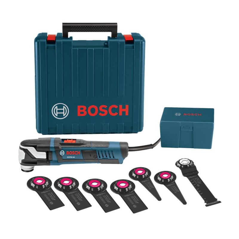Bosch StarlockMax GOP55-36C1 Oscillating Multi-Tool Kit, 5.5 A, 8000 to 20,000 opm, 3.6 deg Oscillating