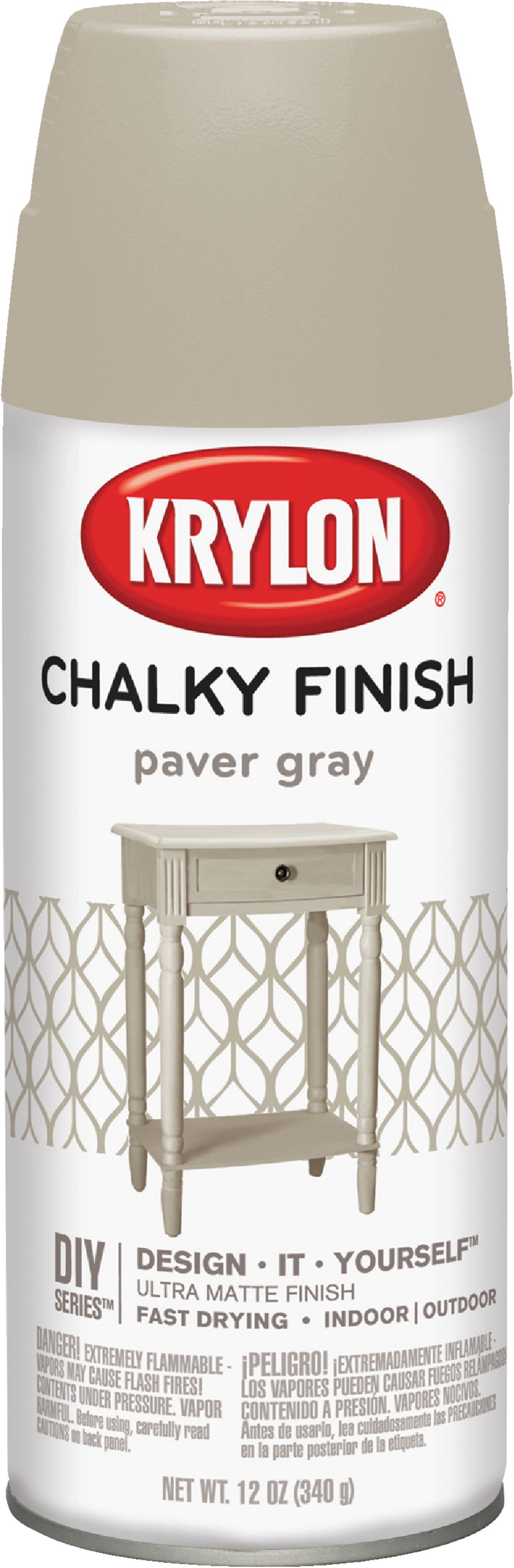 Krylon CHALKY FINISH 12 Oz. Ultra Matte Chalk Spray Paint, Bonnet