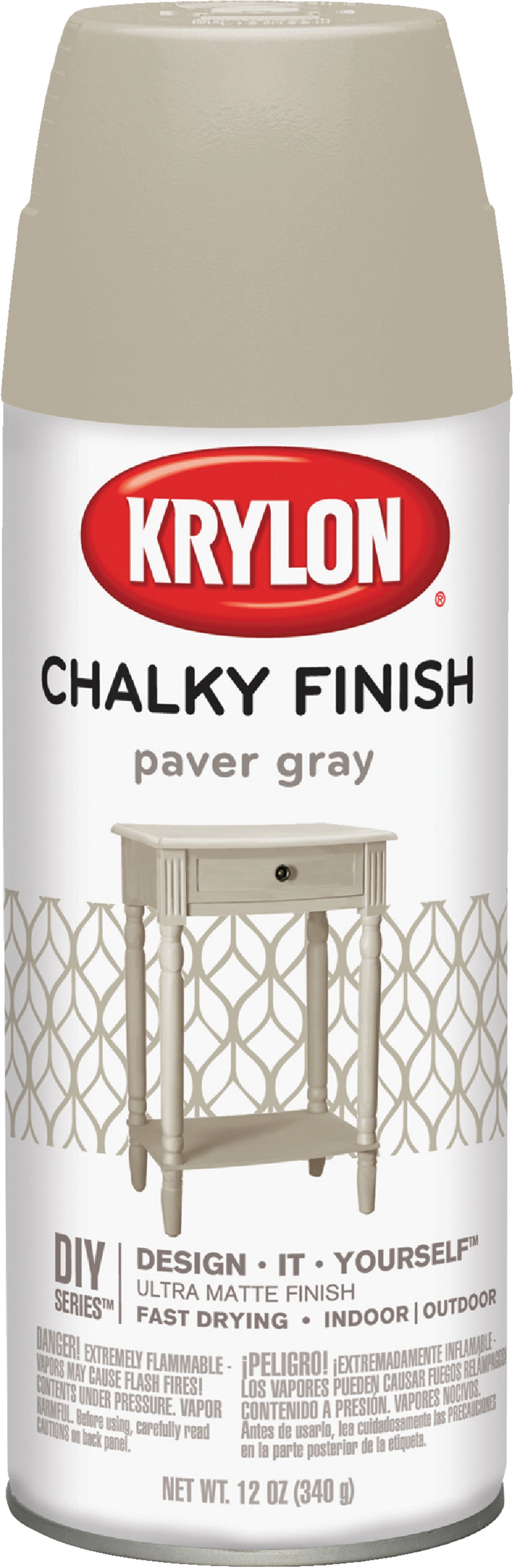 Krylon Chalky Finish Matte Classic White Chalky Spray Paint (NET WT. 12-oz)  in the Spray Paint department at