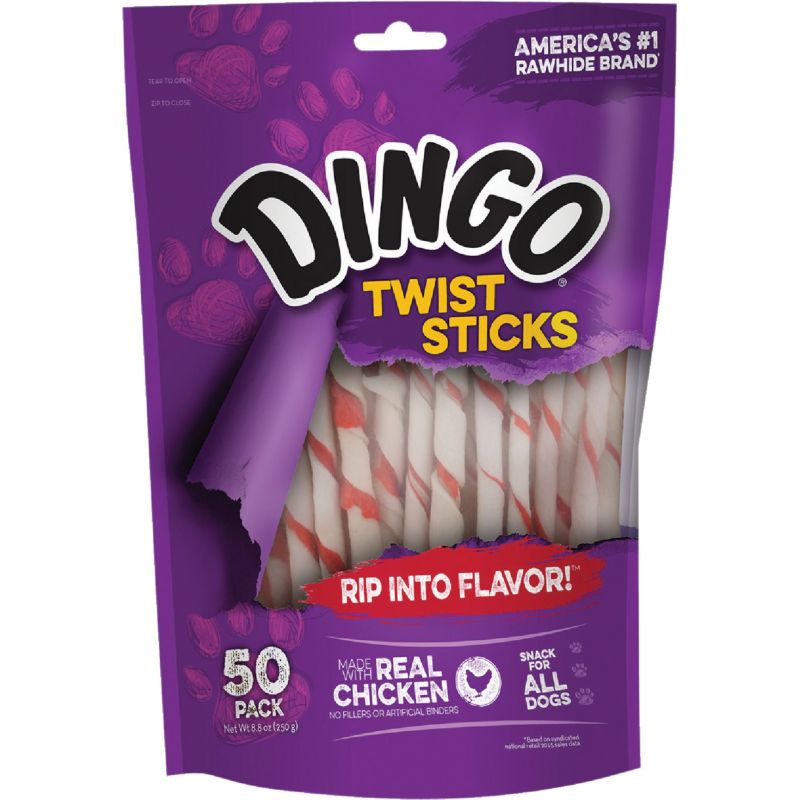 Dingo Twist Sticks Rawhide Chew 10 Oz.
