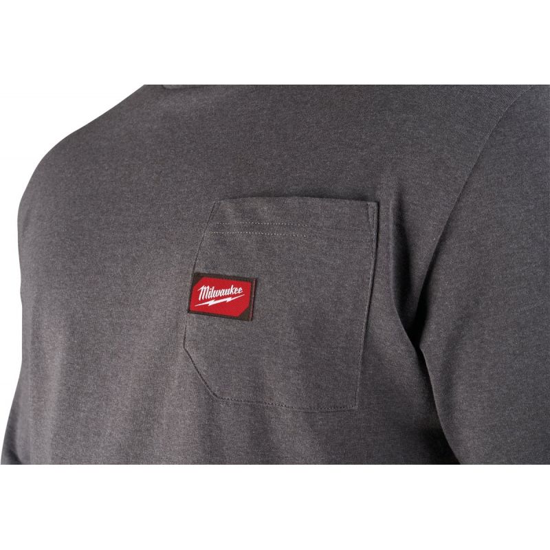Milwaukee Heavy-Duty Pocket T-Shirt M, Gray