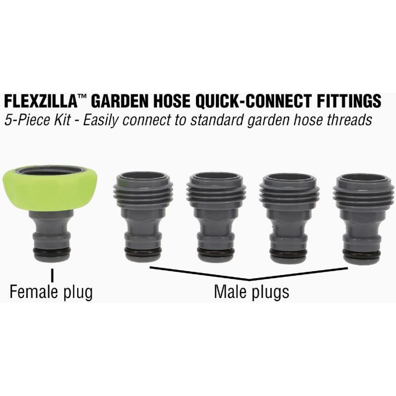 Flexzilla Standard Garden Hose Quick-Connect Plug Kit