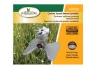 Landscapers Select GT50104 Lawn Sprinkler, Female, Round, Zinc Silver