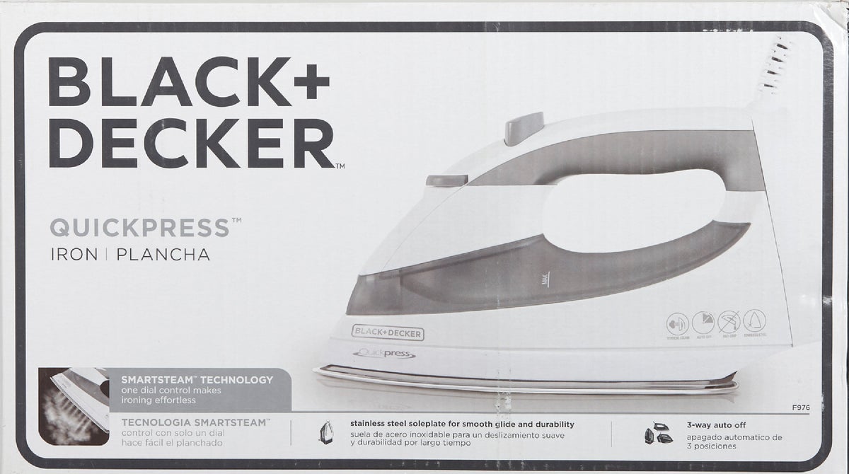 black decker quickpress iron f976