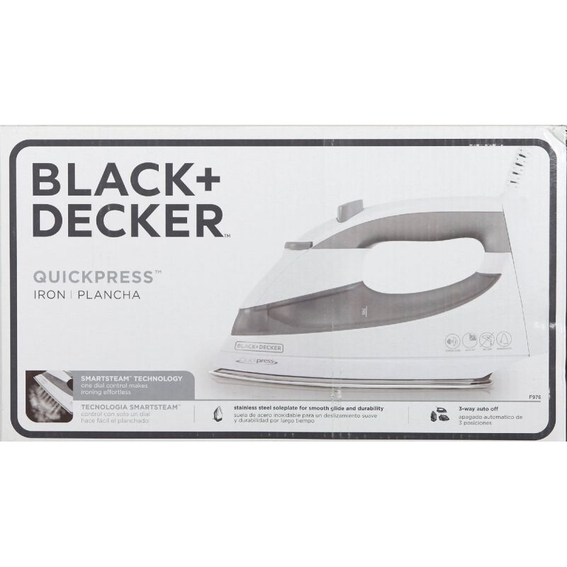 BLACK+DECKER SmartTemp Easy Steam Iron, Nonstick Soleplate Iron