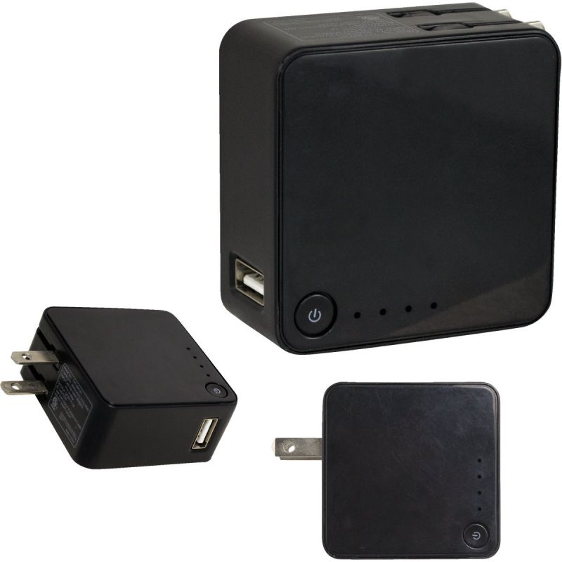 Fuse Battery Backup &amp; Wall USB Charger Black, 1