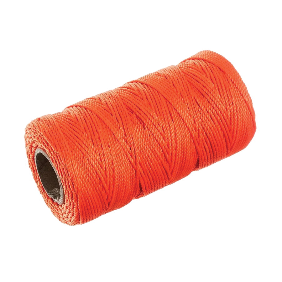 Buy BARON 10364 Twine, #18 Dia, 260 ft L, 13 lb Working Load, Nylon/Poly,  Orange Orange