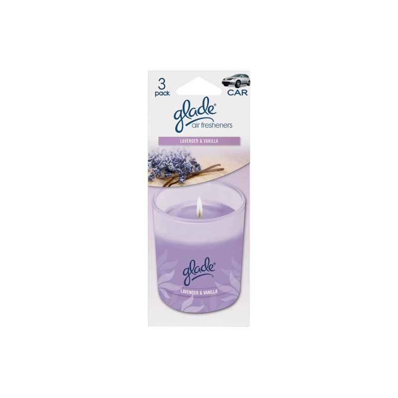 Glade 800002131 Air Freshener Card, Solid, Lavender/Vanilla Yellow