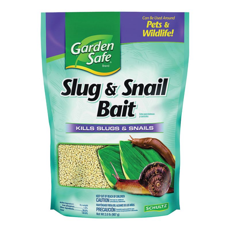 Garden Safe 4536 Slug and Snail Bait, Solid, 2 lb Light Brown