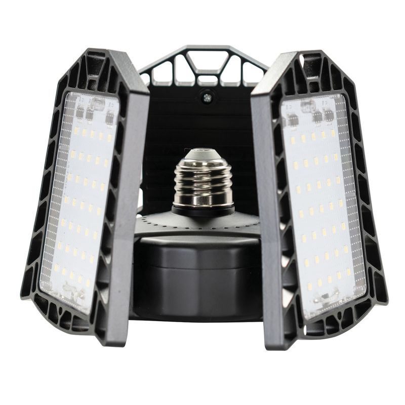 PowerZone GT-BU-G100A LED Panel Bulb, Medium E26, 500 W Equivalent, LED Lamp Base, Daylight Light