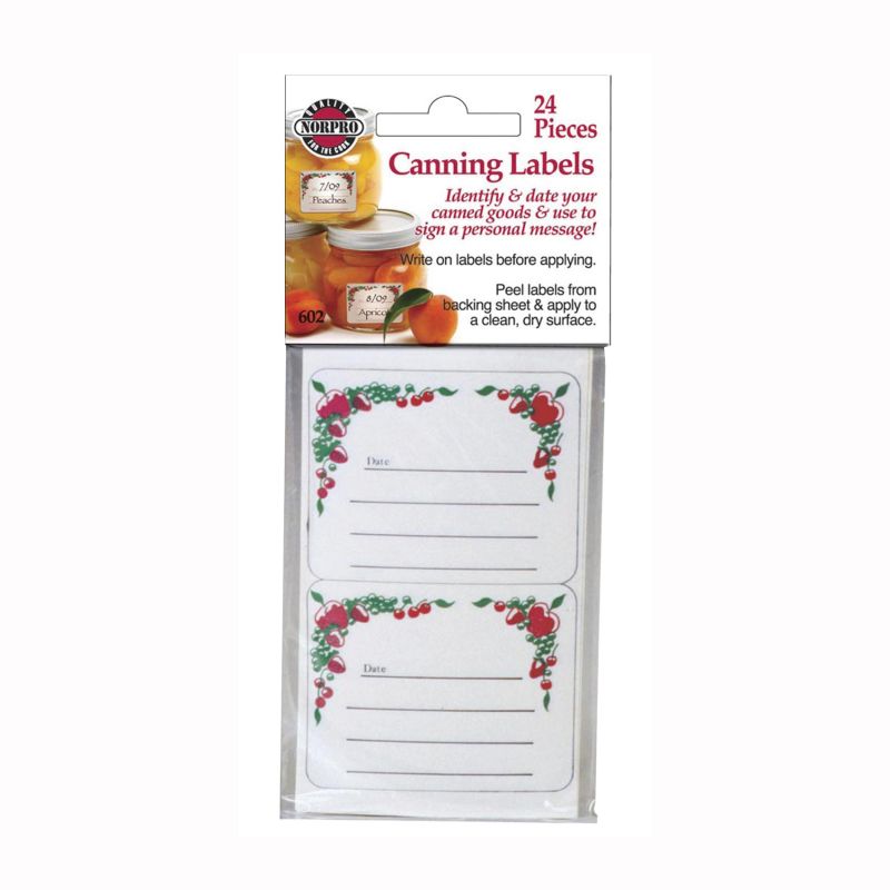 Norpro 602 Canning Label, 4-1/2 in L, 2-1/2 in W (Pack of 24)