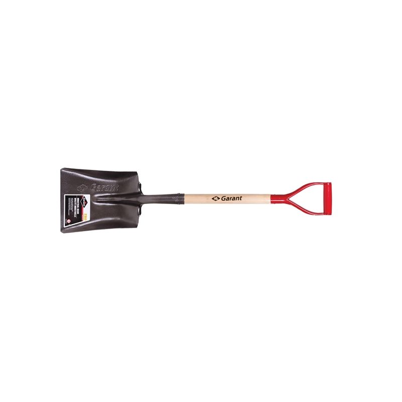 Garant 81767 Shovel, 10 in W Blade, Steel Blade, Wood Handle, D-Grip Handle, 27-3/4 in L Handle 12 In