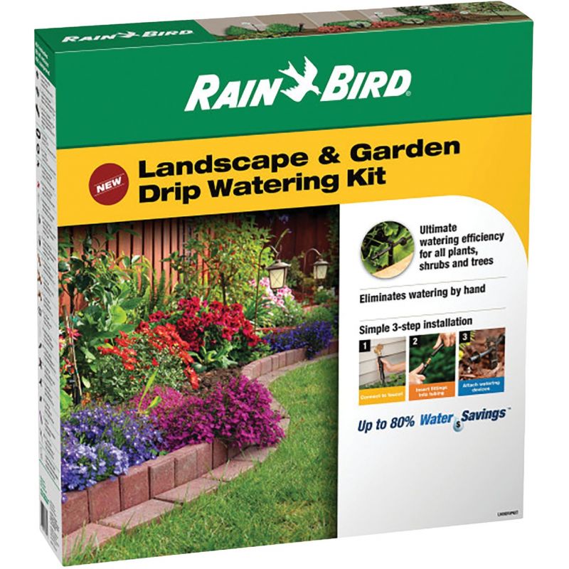 Rain Bird Landscape &amp; Garden Drip Irrigation Watering Kit