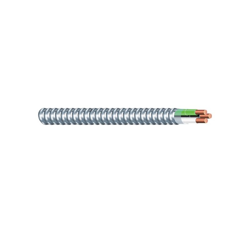 Southwire Armorlite 68579221 Armored Cable, 14 AWG Cable, 2 -Conductor, Copper Conductor, THHN/THWN Insulation