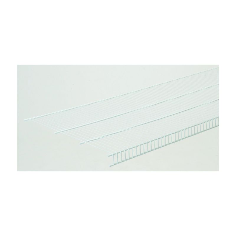ClosetMaid 37403 Wire Shelf, 130 lb, 20 in L, 144 in W, Steel, White White