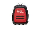 Milwaukee PACKOUT 48-22-8301 Tool Backpack, 11.81 in W, 15-3/4 in D, 15-3/4 in H, 48-Pocket, Polyester, Black/Red Black/Red