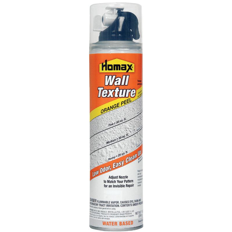 Homax Water Based Orange L And Splatter Wall Spray Texture 10 Oz White - Homax Wall Texture Knockdown Msds