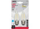 Satco Nuvo CA10 Medium LED Decorative Light Bulb (California Compliant)