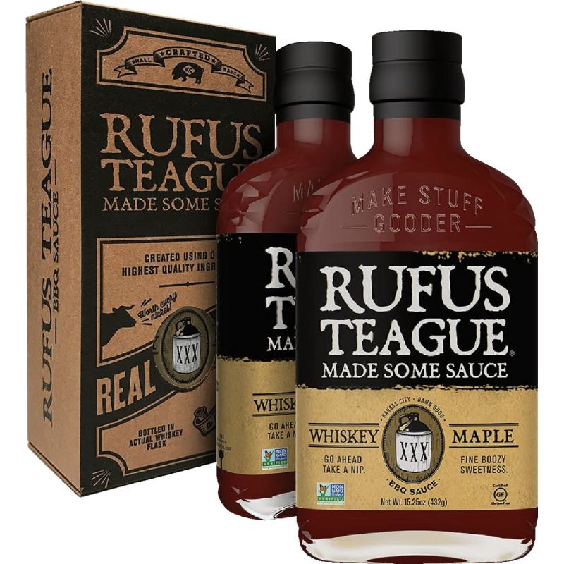 Rufus Teague Whiskey Maple Barbeque Sauce/Marinade 15.25 Oz.