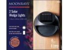 Moonrays 6 Lm. LED Solar Wedge Light Black