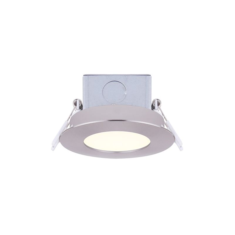 Canarm DL-3-6RR-BN-C Downlight, 120 V, 1-Lamp, LED Lamp, Brushed Nickel