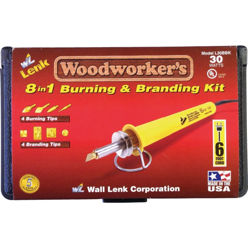 Wall Lenk Woodworker&#039;s 8-in-1 Branding &amp; Wood Burning Kit