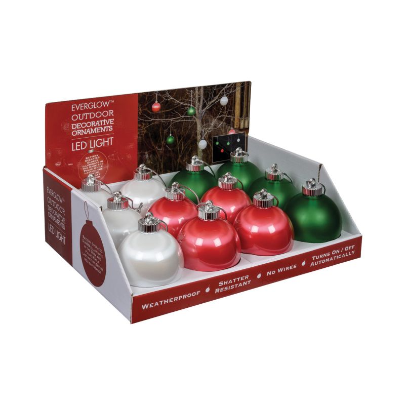 Xodus Innovations WP5ST-12 Globe Pulsing Ornament, 5 in H, PVC, Assorted Assorted (Pack of 12)