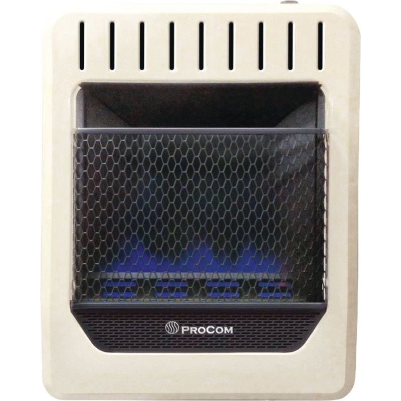 ProCom Dual Fuel Blue Flame Thermostat Control Gas Wall Heater