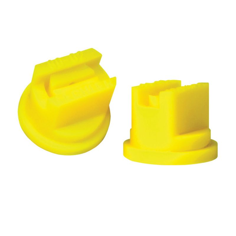 Green Leaf ST8002 Spray Nozzle, Standard Flat, Polyoxymethylene, Yellow, For: Y8253048 Series 8 mm Cap Yellow