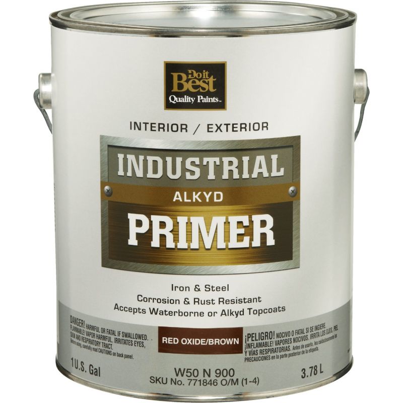 Do it Best Alkyd Industrial Primer 1 Gal., Red Oxide/Brown