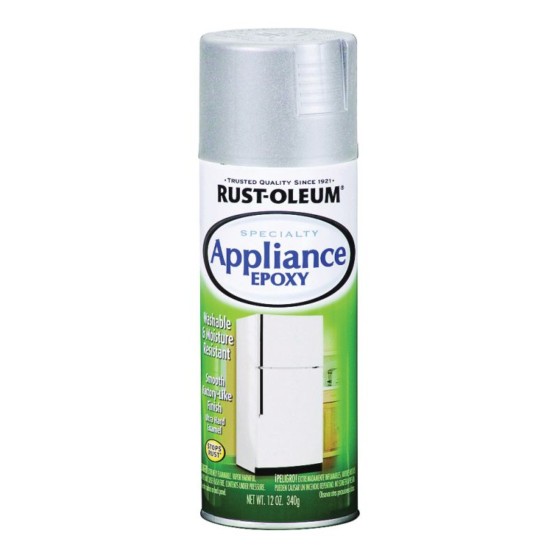 Rust-Oleum 7887830 Appliance Epoxy Spray, Gloss, Stainless, 12 oz, Can Stainless