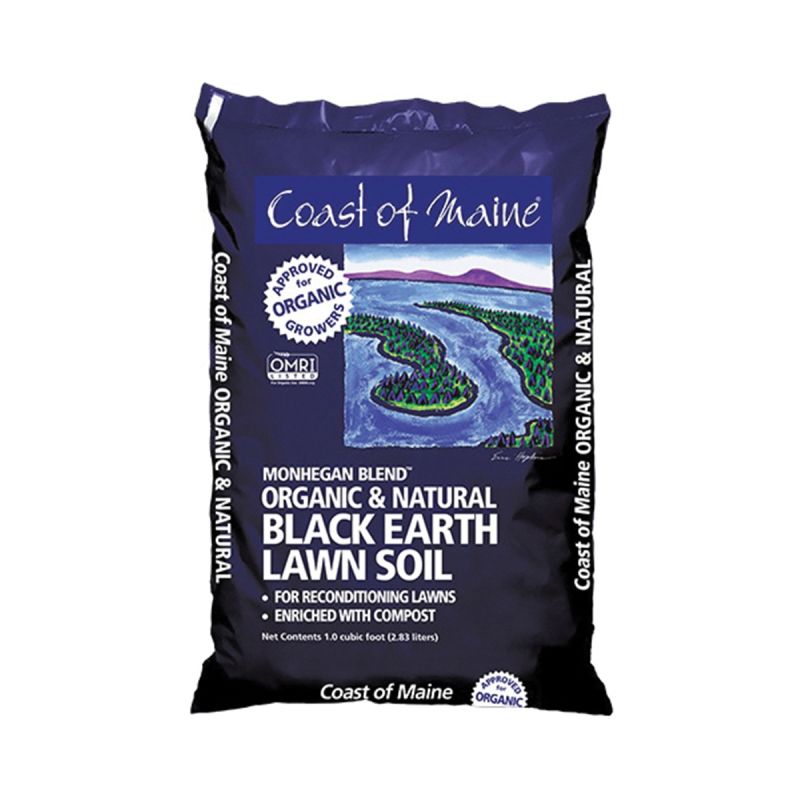 Coast of Maine 1CBMG Earth Lawn Soil, 10 to 15 sq-ft Coverage Area, Black, 1 cu-ft Bag Black