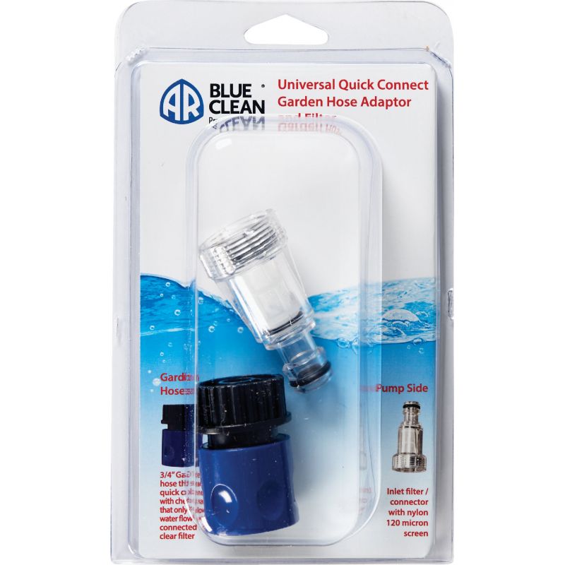 AR Blue Clean Pressure Washer Quick Connect Socket Kit With Filter