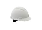 3M CHH-R-W6-PS Hard Hat, 11 in L x 8-1/2 in W x 7 in H, 3-Level Suspension, Polyethylene Shell, White 11 In L X 8-1/2 In W X 7 In H, White