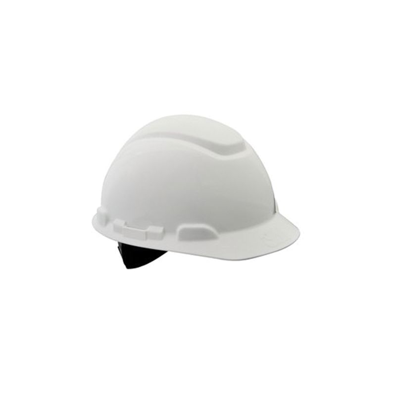 3M CHH-R-W6-PS Hard Hat, 11 in L x 8-1/2 in W x 7 in H, 3-Level Suspension, Polyethylene Shell, White 11 In L X 8-1/2 In W X 7 In H, White