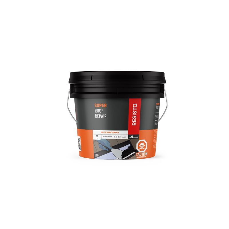 Resistoseal 53014 Pro Plastic Cement, Black, Liquid, 22 lb Black