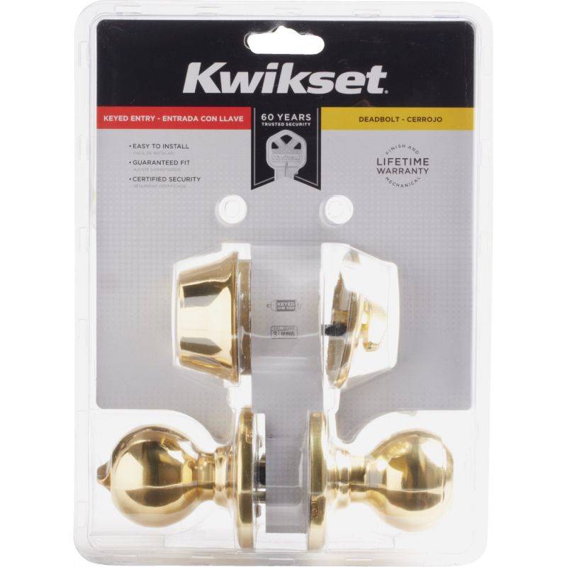 Kwikset Polo Entry Lockset And Single Cylinder Deadbolt