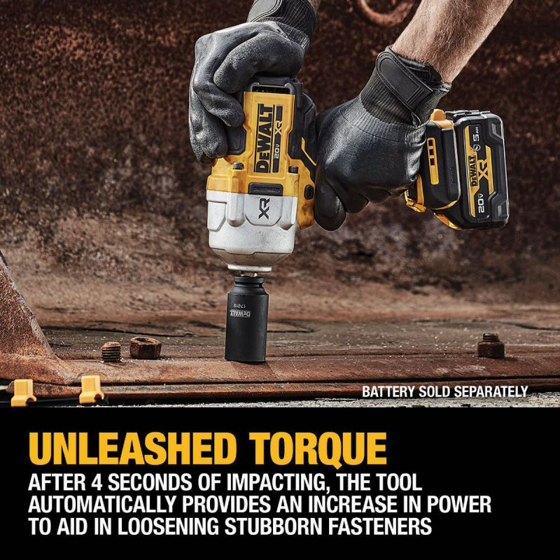 DEWALT 20V MAX Brushless 1/2 In. High Torque Cordless Impact Wrench - Tool Only