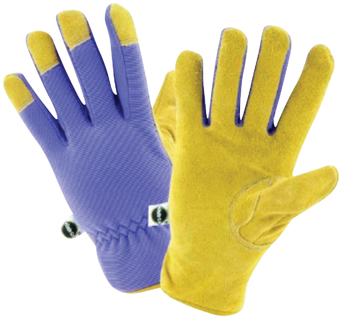 Miracle-Gro Women's Gloves Garden Care Secure Fit Purple Work Gloves 3 Pack 