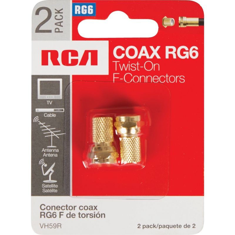 RCA RG Twist-On Coaxial F-Connector