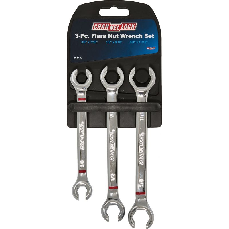 Channellock 3-Piece Flare Nut Wrench Set