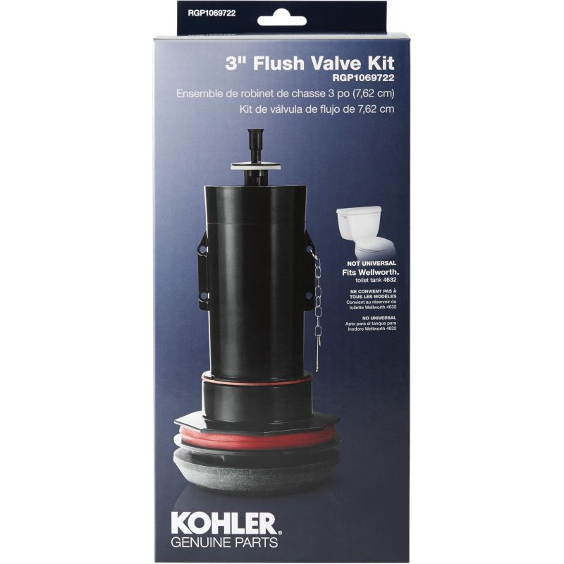 Kohler 3 In. Canister Flush Valve Repair Kit for Wellworth