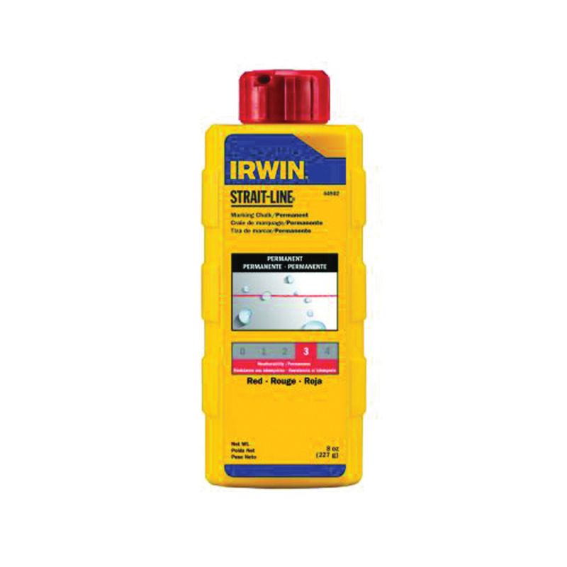 IRWIN 64902 Marking Chalk Refill, Red, Permanent Red