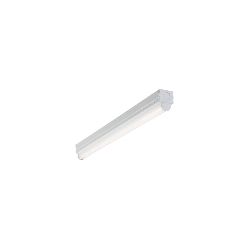 Metalux 2ST2L2040R Strip Light, 120/277 V, 19.4 W, LED Lamp, 2298 Lumens, 4000 K Color Temp, 50,000 hr Average Life White