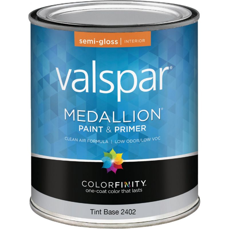 Valspar Medallion 100% Acrylic Paint &amp; Primer Eggshell Interior Wall Paint Tint Base, 1 Qt.